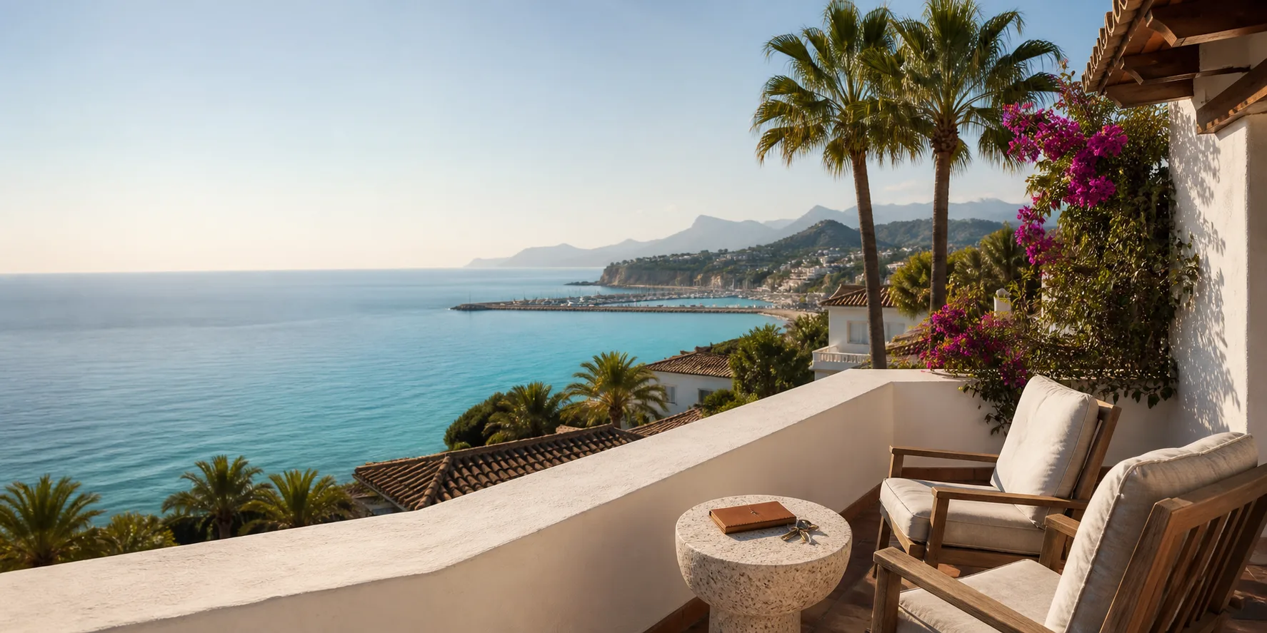 Terrace above the Mediterranean on the Costa Blanca